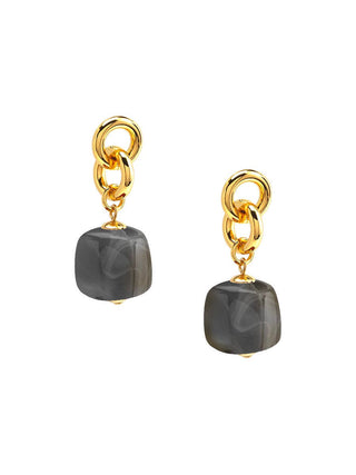 Tessa Puffy Square Resin Drop Earring - Annie Jack TX