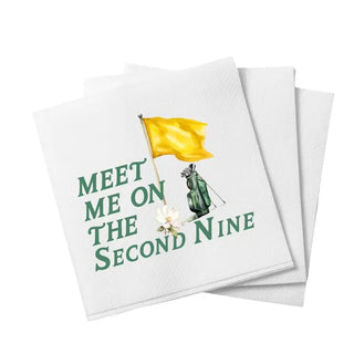 Meet Me On the Second Nine Golf Cocktail Napkins - Annie Jack TX