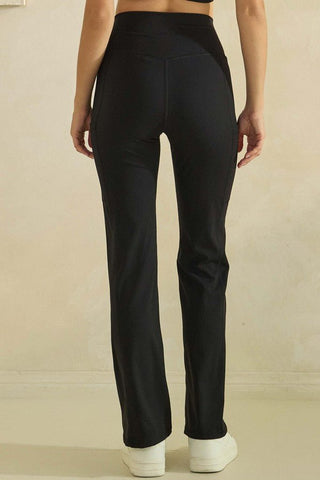Buttery Soft Straight Leggings W/Side Pockets - Annie Jack TX