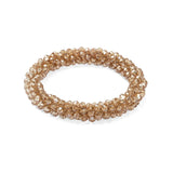 Woven Crystal Stretch Bracelet - Annie Jack TX