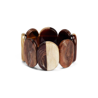 Glittering Resin Disc Stretch Bracelet - Annie Jack TX