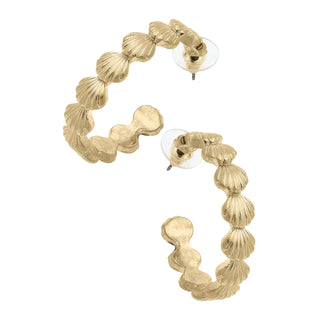 Catalina Cockle Shell Hoop Earring - Annie Jack TX