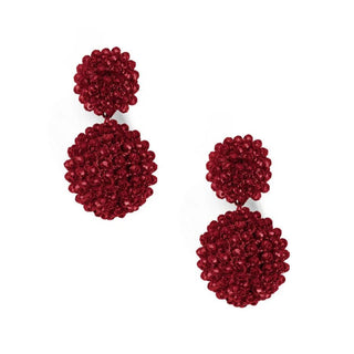 Woven Crystal Ball Drop Earring - Annie Jack TX