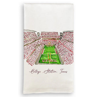 TX A&M Football Stadium Tea Towel - Annie Jack TX