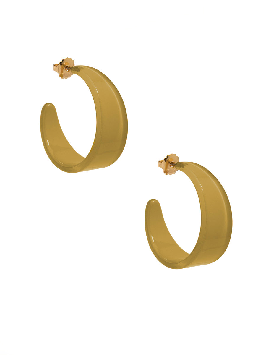 Large Chunky Resin  Hoop Earring - Annie Jack TX