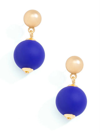 Cobalt Blue Resin Drop Earrings – Your Daily Pop of Bold - Annie Jack TX