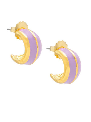 Colorful Enamel Huggie Earring - Annie Jack TX