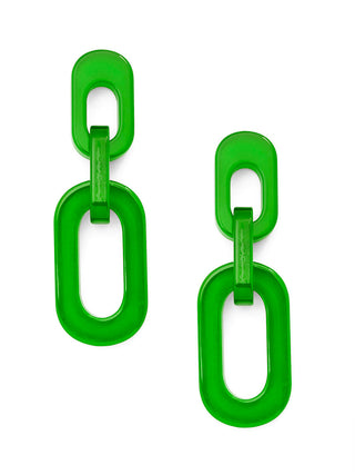 Resin Cable Chain Drop Earring - Annie Jack TX