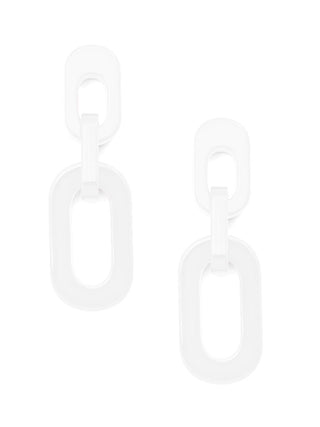 Resin Cable Chain Drop Earring - Annie Jack TX