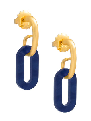 Marbled Resin Link Drop Earring - Annie Jack TX