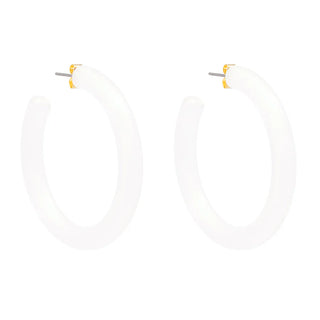 Lucite Shimmer Hoop Earring - Annie Jack TX