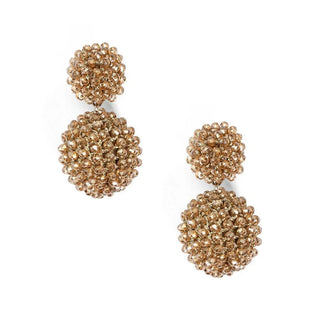 Woven Crystal Ball Drop Earring - Annie Jack TX
