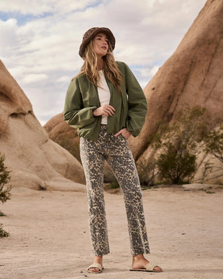 Kelsey High Rise Ankle Flare-Animal Print - Annie Jack TX