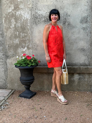 Coral Beach Inspired Halter Dress