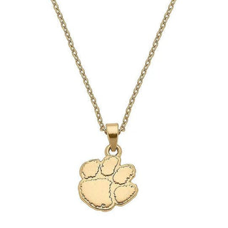 Gold Bobcat Paw Pendant Necklace - Annie Jack TX