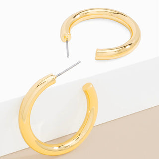Small Chunky Hoop Earring - Annie Jack TX