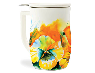 Fiore Steeping Cup with Infuser Wild Poppy - Annie Jack TX