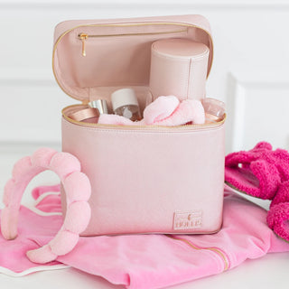Lux Collection Make Up Bag with Brusher Holder Blush - Annie Jack TX