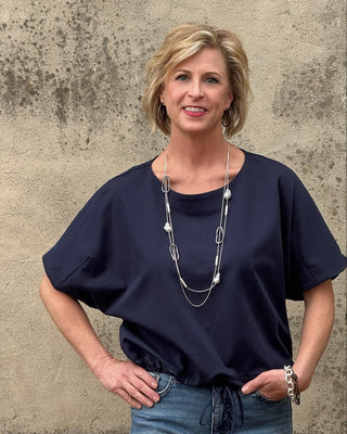 Dolman Sleeve Drawstring Top - Annie Jack TX