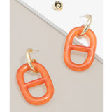 Resin Mariner Link Drop Earring