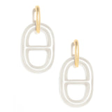 Resin Mariner Link Drop Earring