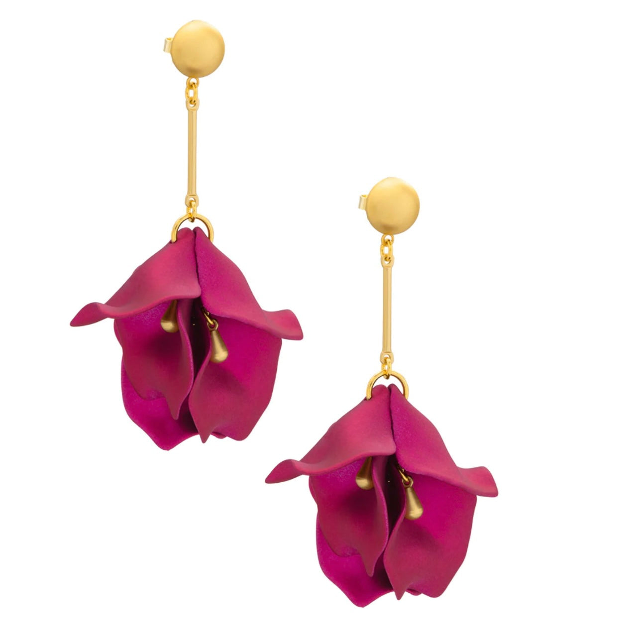 Metallic Resin Petal Drop Earring - Annie Jack TX