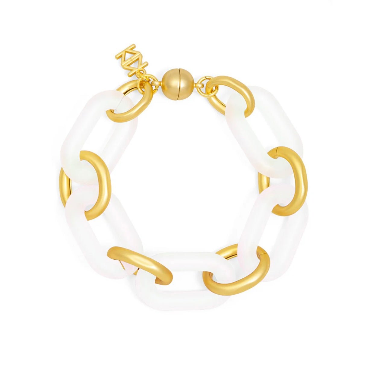 Multi-Color Resin Oval Link Bracelet - Annie Jack TX