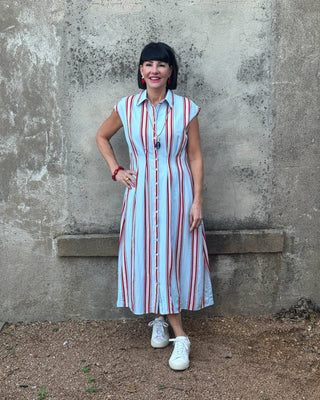 The Patriotic Maxi Dress - Annie Jack TX