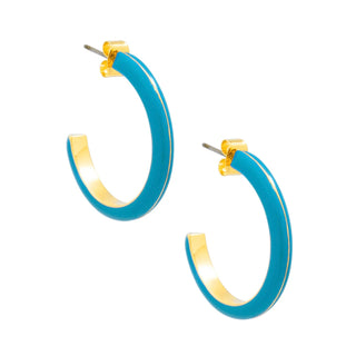 Enamel C-Shape Earring - Annie Jack TX
