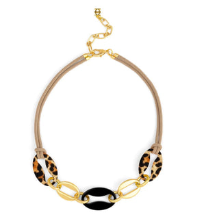 Multi Color Anchor Link Pendant Necklace - Annie Jack TX