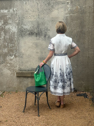 Waverly Floral Button - Down Midi Dress - Annie Jack TX