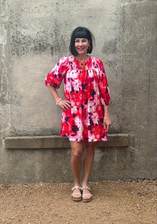 Smocked Floral Dress - Annie Jack TX