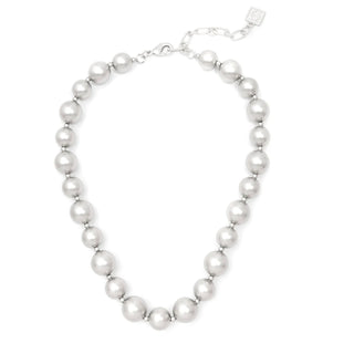Matte Metal Beaded Collar Necklace - Annie Jack TX