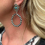 Turquoise and Beaded Earring - Annie Jack TX