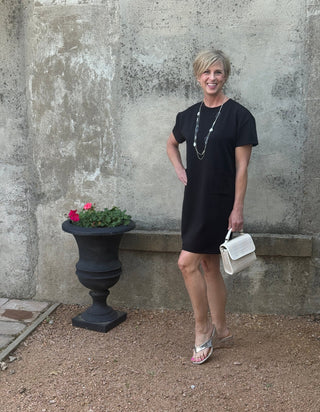 The Go - To Black Pocket Dress - Annie Jack TX