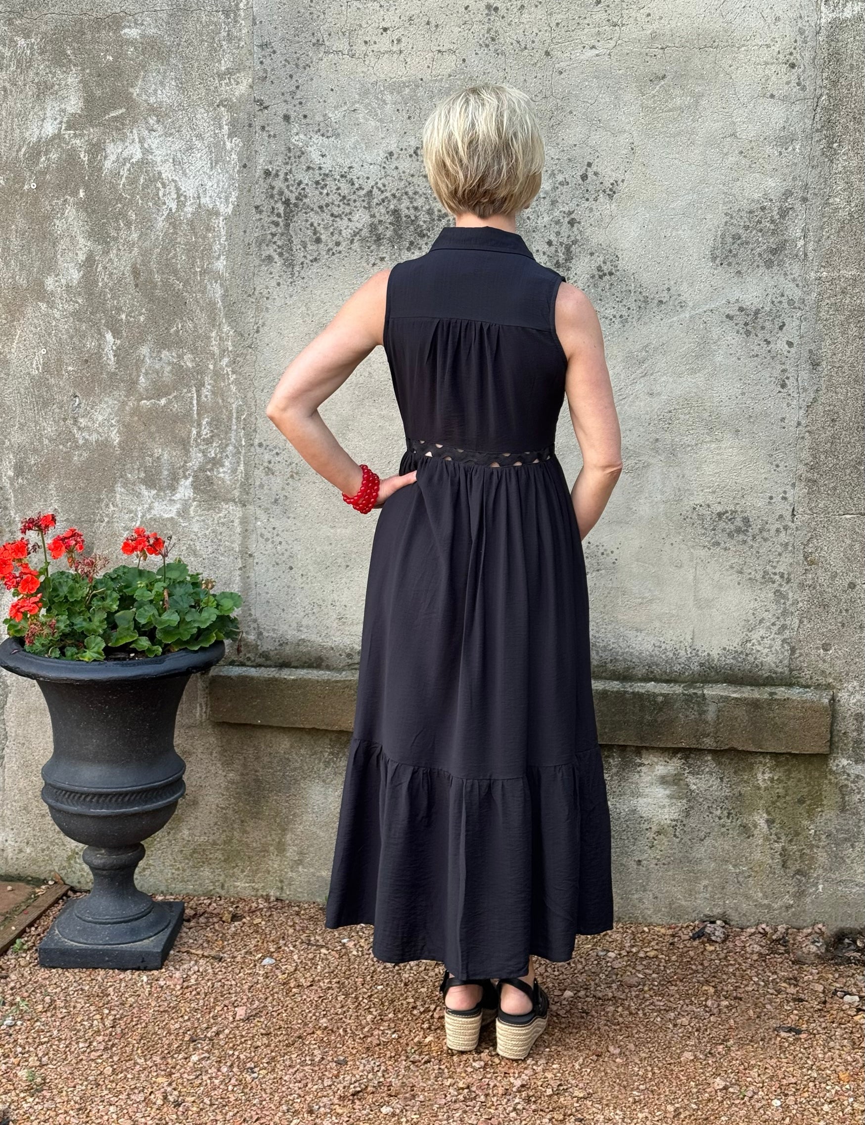 Rick Rack Detail Sleeveless Dress - Annie Jack TX