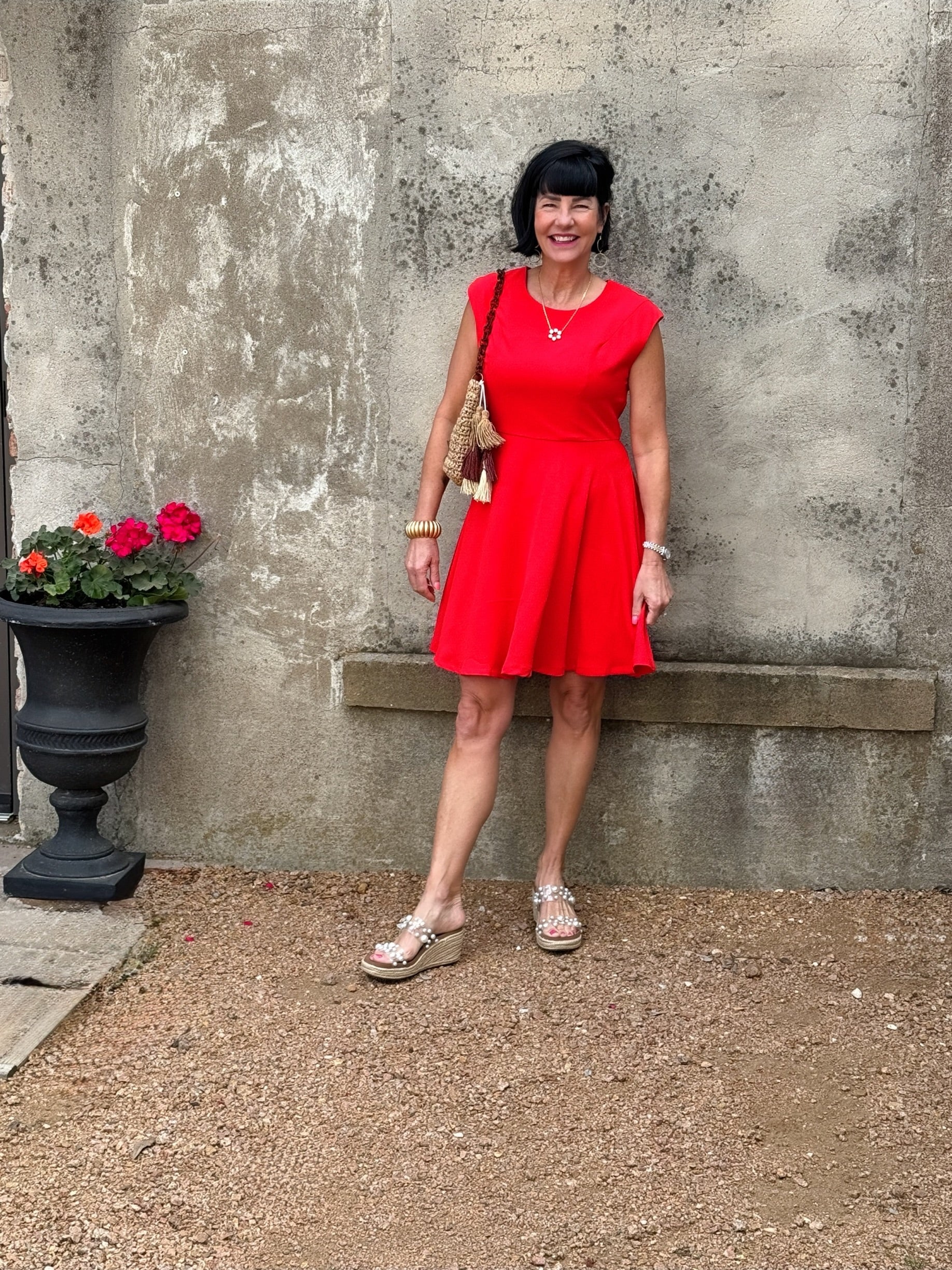 Classic Cap Sleeve Dress - Annie Jack TX