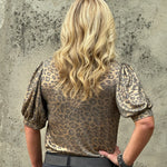 Animal Print 3/4 Top - Annie Jack TX