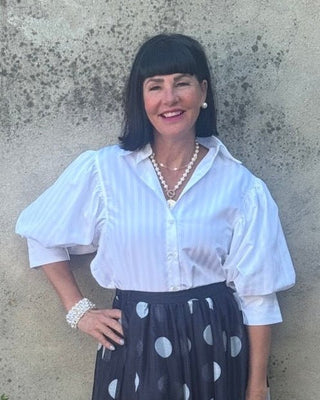 Piper Striped Drop Waist Blouse - Annie Jack TX