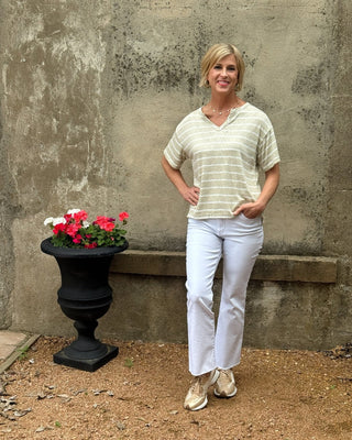 Kelsey High Rise Ankle Flare with Raw Hem - Annie Jack TX