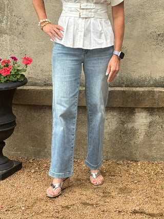 Pattie High Rise Straight Leg Jean - Annie Jack TX