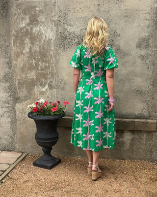 Palm Island Cinched Midi Dress - Annie Jack TX