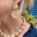 Simone Raffia Deco Earrings - Annie Jack TX