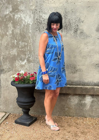 The Bloom Embroidered Sleeveless Shift Dress - Annie Jack TX