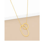 Ellipsis and Circle  Charm Necklace - Annie Jack TX