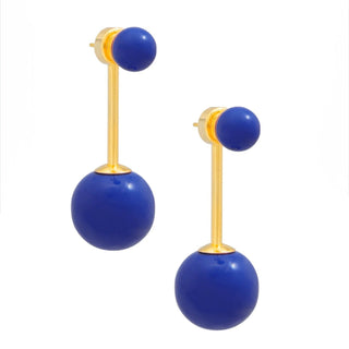 Double Sphere Drop Earring - Annie Jack TX