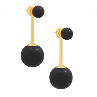 Double Sphere Drop Earring - Annie Jack TX