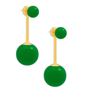 Double Sphere Drop Earring - Annie Jack TX