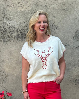 Lobster Stitched Lightweight Sweater - Annie Jack TX