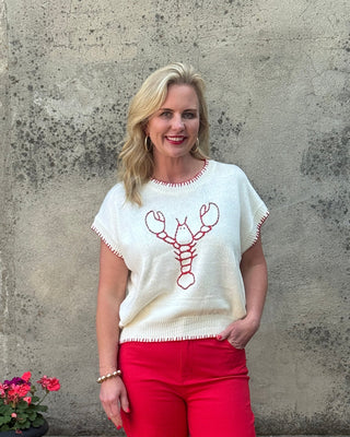 Lobster Stitched Lightweight Sweater - Annie Jack TX